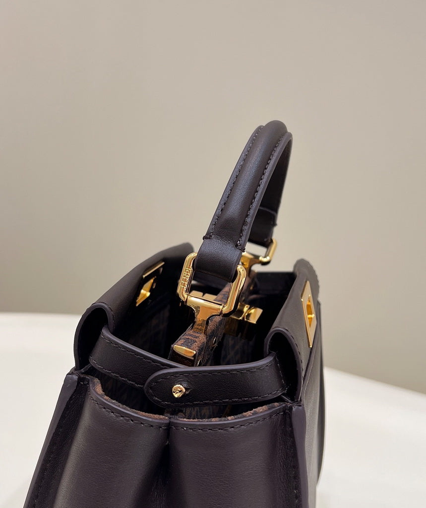 Fendi 8BN244 Peekaboo Mini Coffee leather bag 2125CS - Default Title - View 4