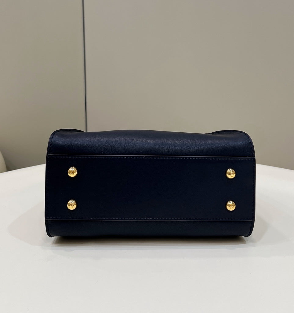 Fendi 8BN244 Peekaboo Mini Navy Blue leather bag 2125CS - Default Title - View 3