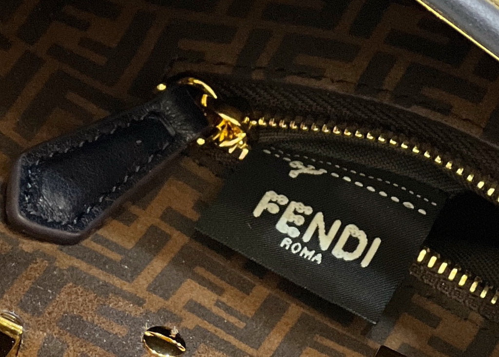 Fendi 8BN244 Peekaboo Mini Navy Blue leather bag 2125CS - Default Title - View 9