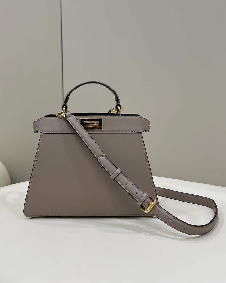 Fendi 8BN327 Peekaboo Iseeu Small Bag Gray - 21 cm × 11 cm × 27 cm / Gray - View 1