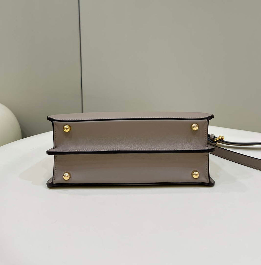 Fendi 8BN327 Peekaboo Iseeu Small Bag Gray - 21 cm × 11 cm × 27 cm / Gray - View 3