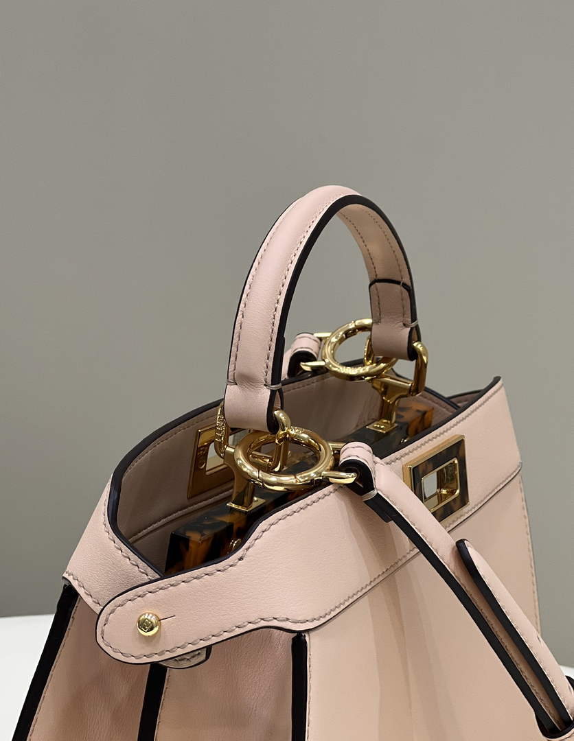 Fendi 8BN327 Peekaboo Iseeu Small Bag Pink - 21 cm × 11 cm × 27 cm / Pink - View 2