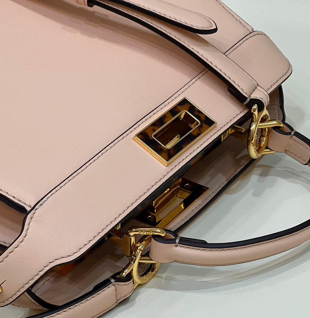 Fendi 8BN327 Peekaboo Iseeu Small Bag Pink - 21 cm × 11 cm × 27 cm / Pink - View 5