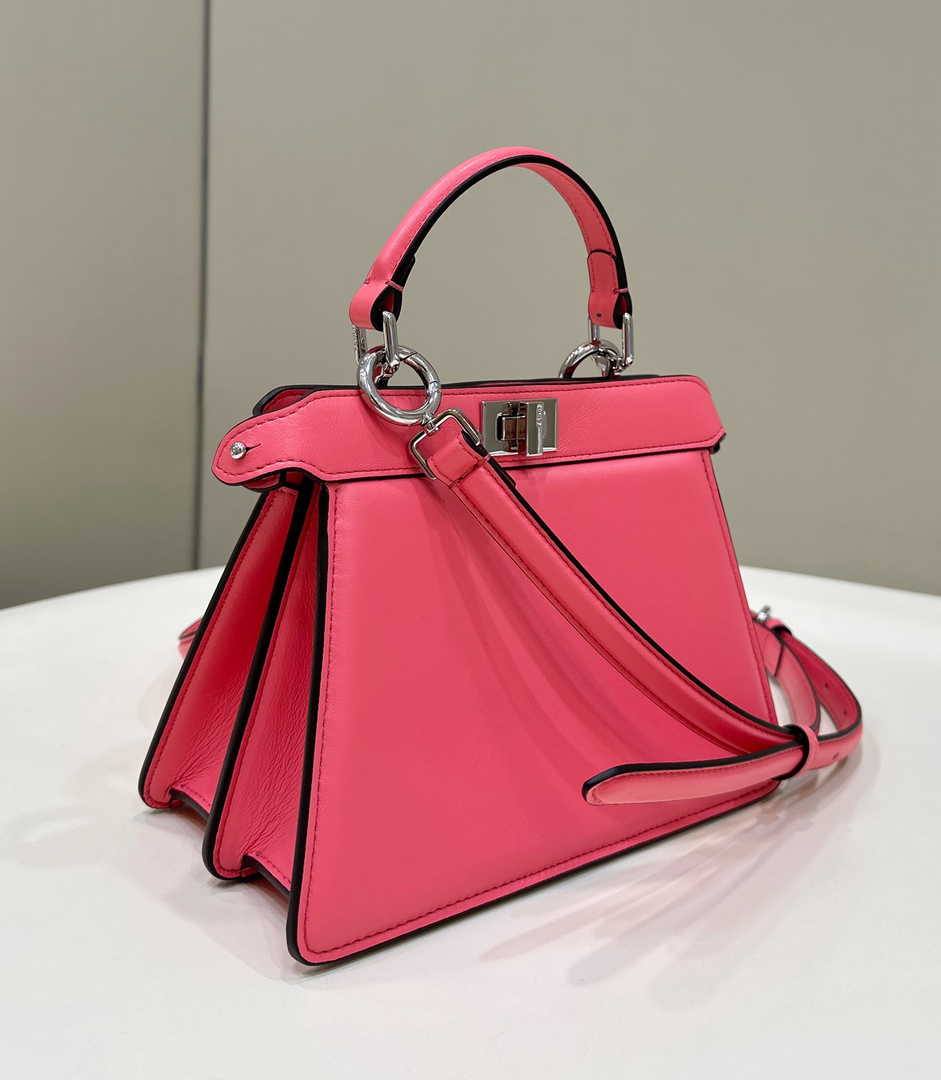 Fendi 8BN335 Peekaboo ISeeU Petite Padded Nappa Leather Bag Plum - Default Title - View 2
