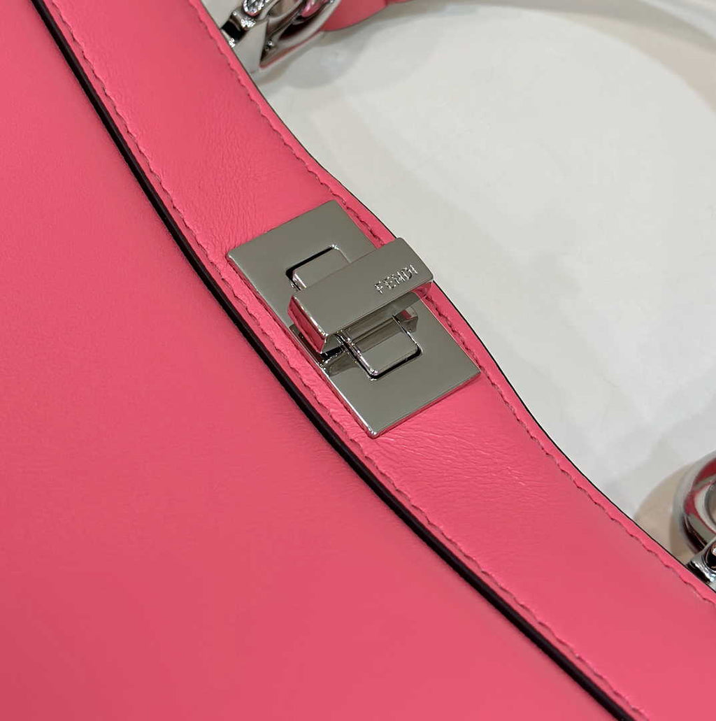 Fendi 8BN335 Peekaboo ISeeU Petite Padded Nappa Leather Bag Plum - Default Title - View 4