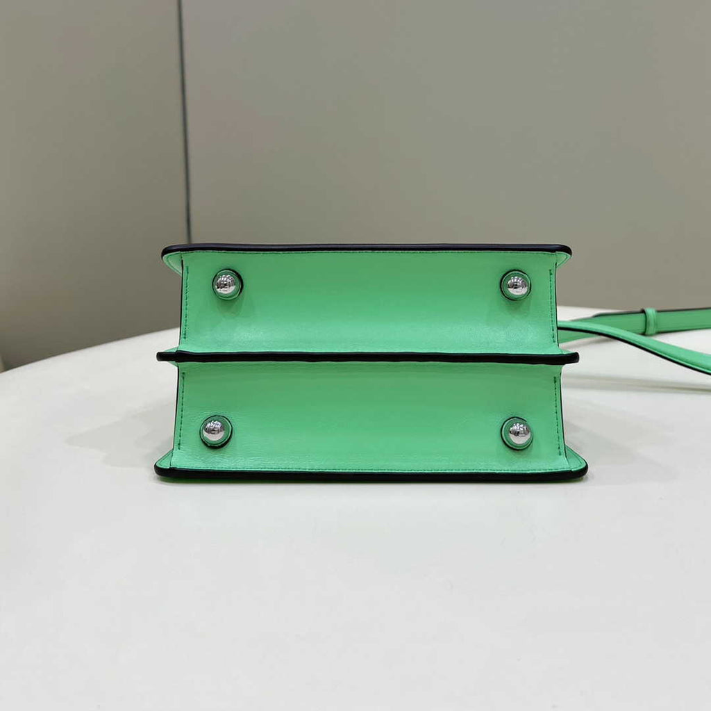 Fendi 8BN335 Peekaboo ISeeU Petite Padded Nappa Leather Bag light green - Default Title - View 3