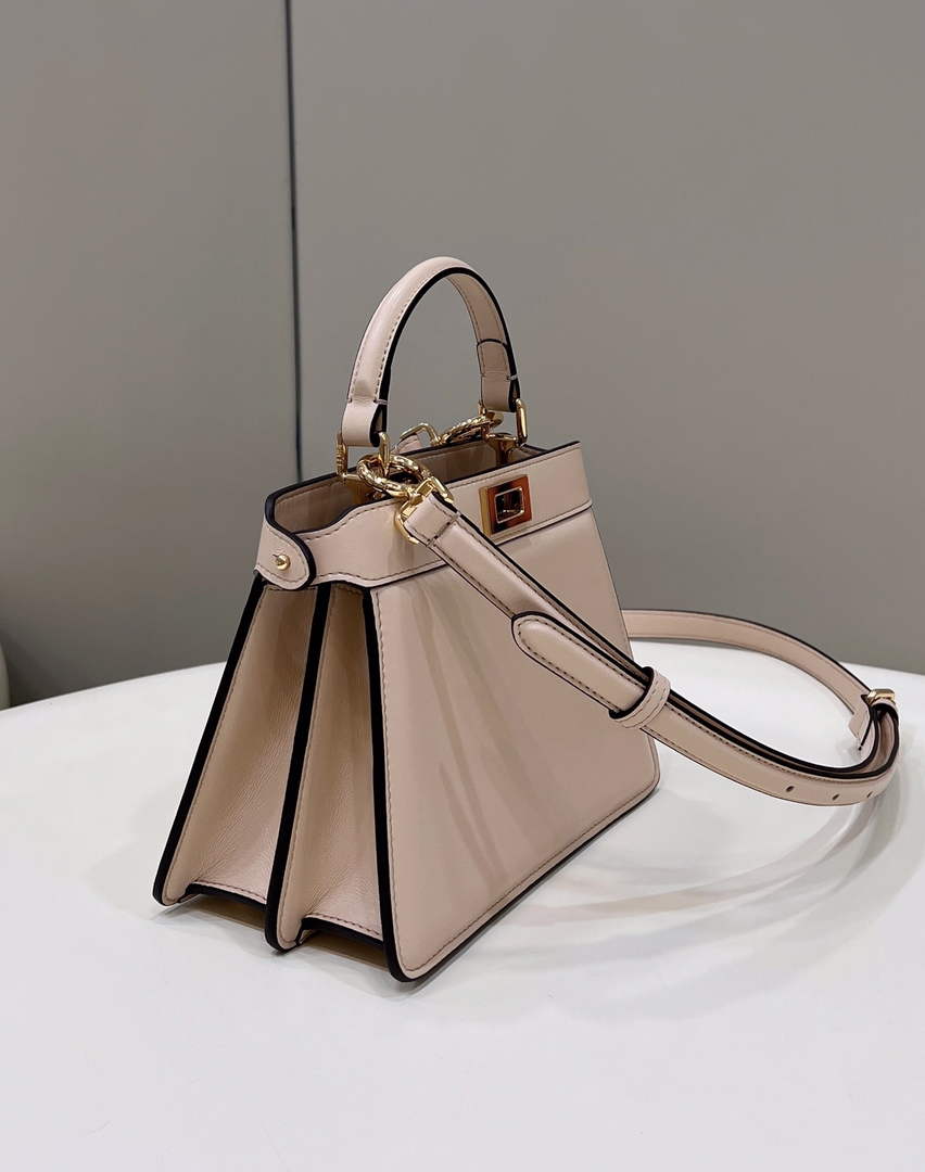 Fendi 8BN335 Peekaboo ISeeU Petite Padded Nappa Leather Bag Dark Beige - Default Title - View 2