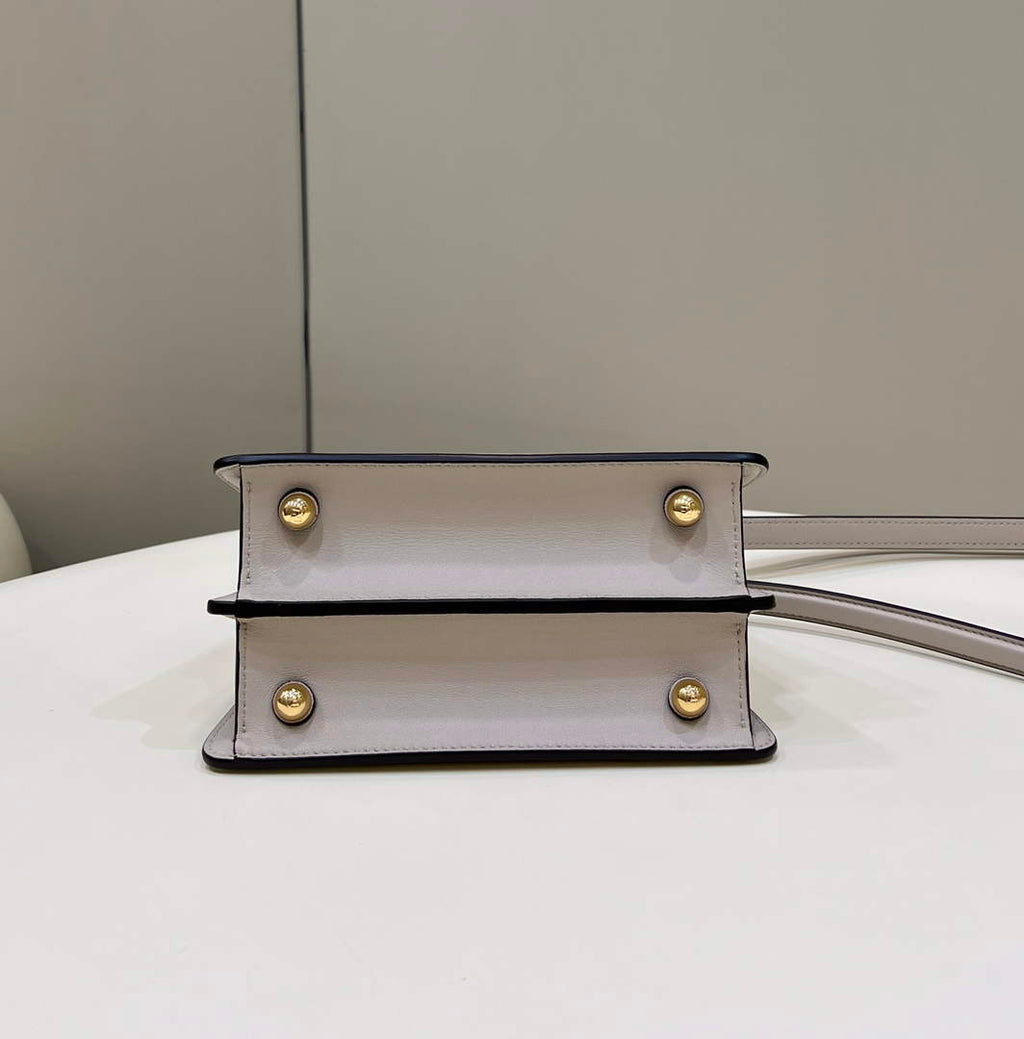 Fendi 8BN335 Peekaboo ISeeU Petite Padded Nappa Leather Bag Beige - Default Title - View 3