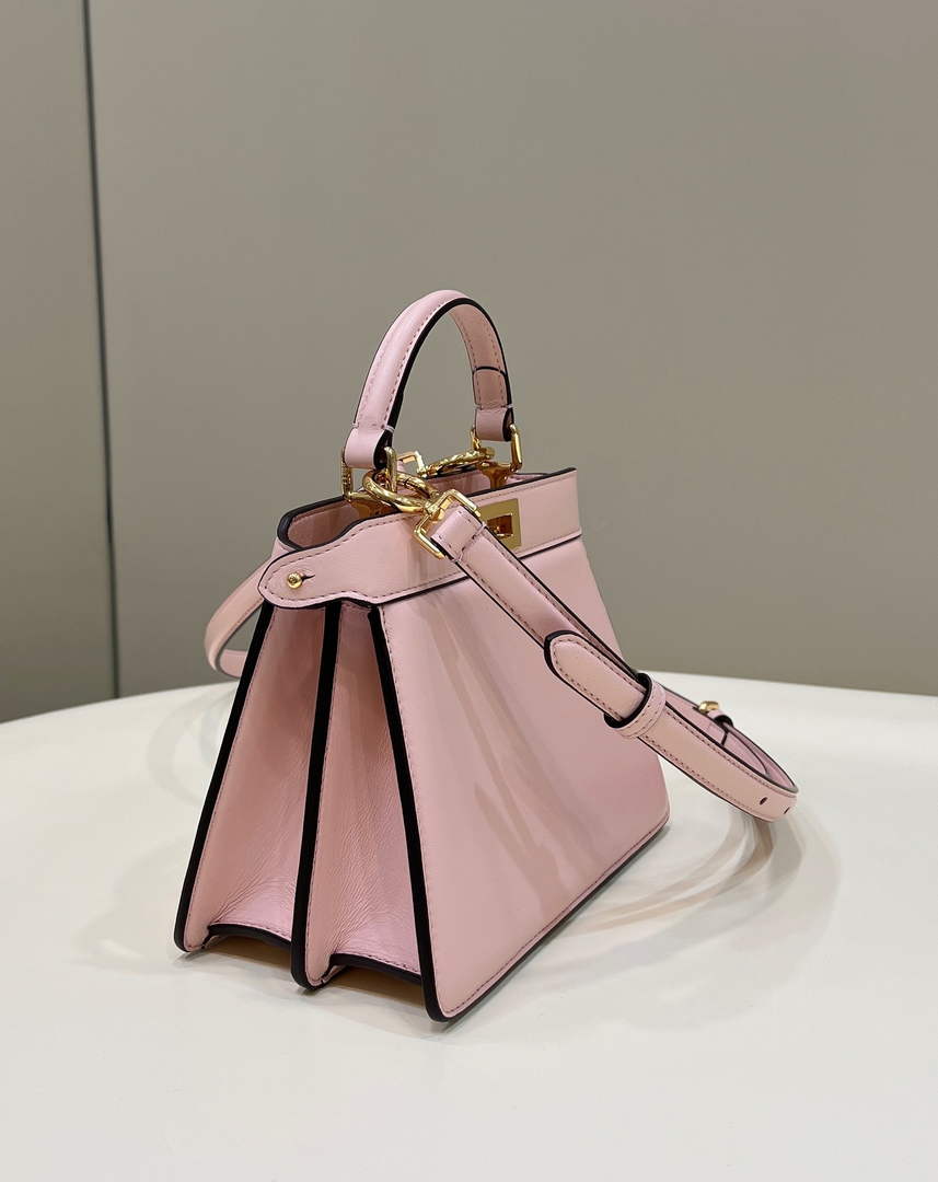 Fendi 8BN335 Peekaboo ISeeU Petite Padded Nappa Leather Bag Pink - Default Title - View 2