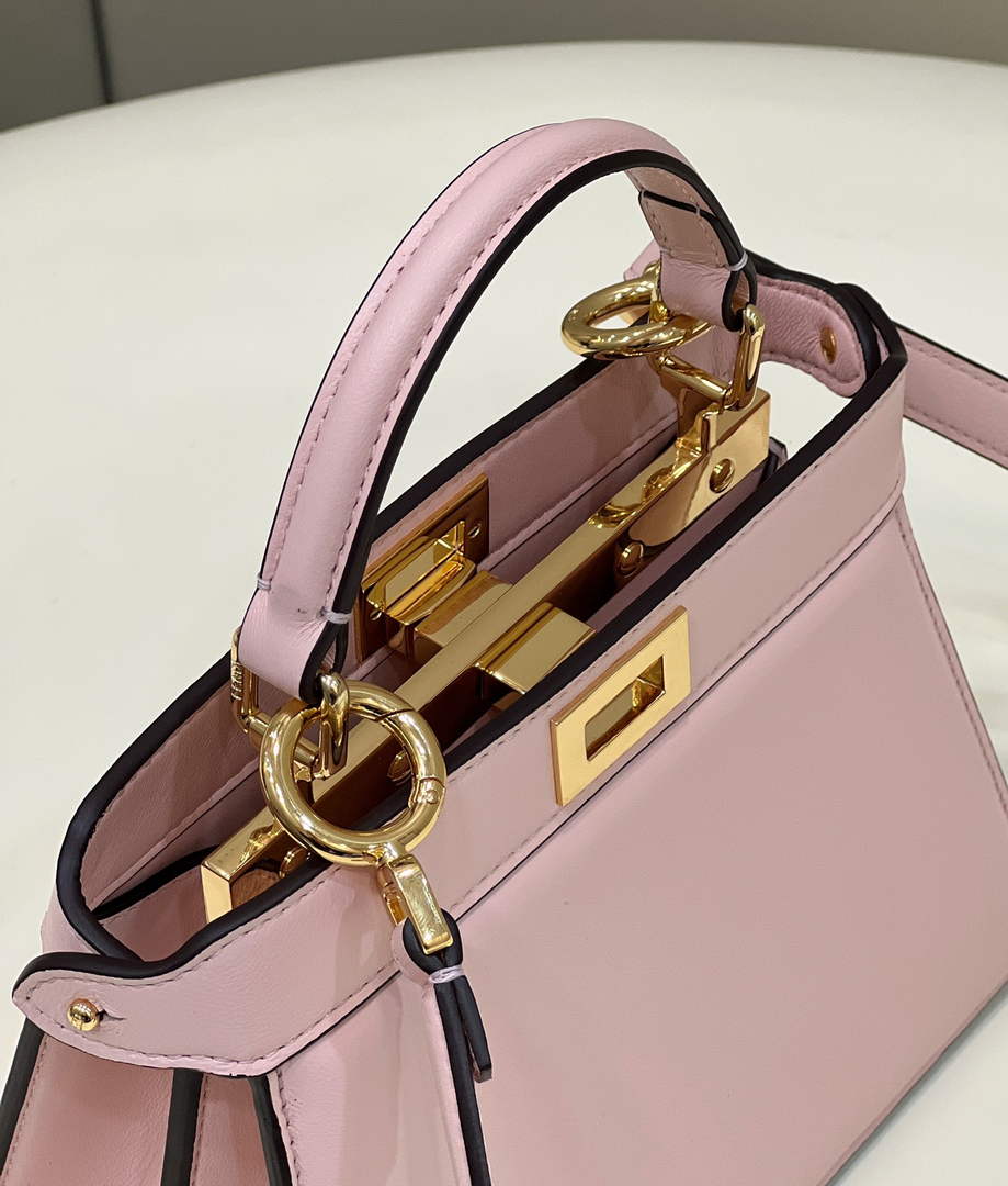 Fendi 8BN335 Peekaboo ISeeU Petite Padded Nappa Leather Bag Pink - Default Title - View 4