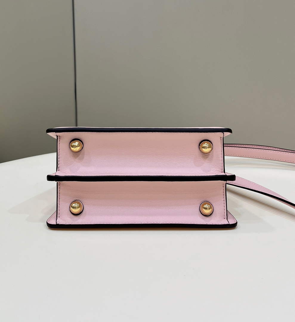 Fendi 8BN335 Peekaboo ISeeU Petite Padded Nappa Leather Bag Pink - Default Title - View 5