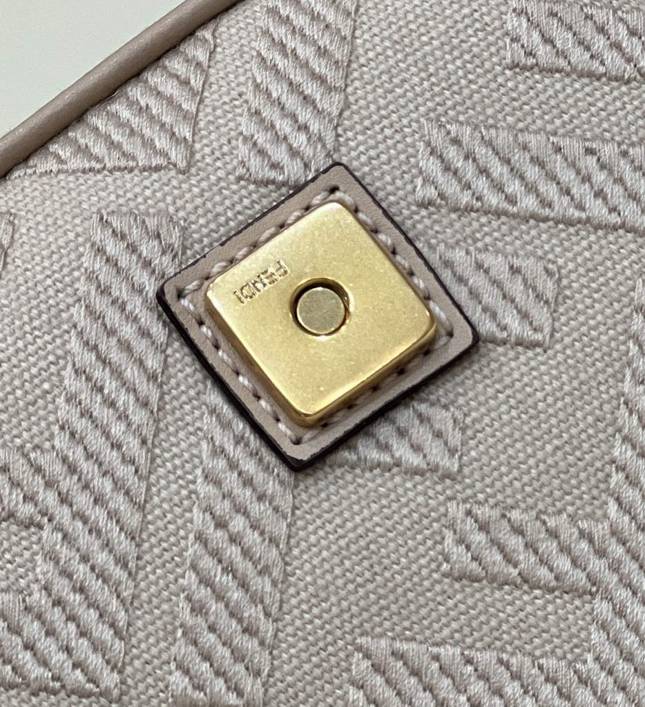 Fendi 8BR600 Baguette Pink FF canvas bag - Default Title - View 7