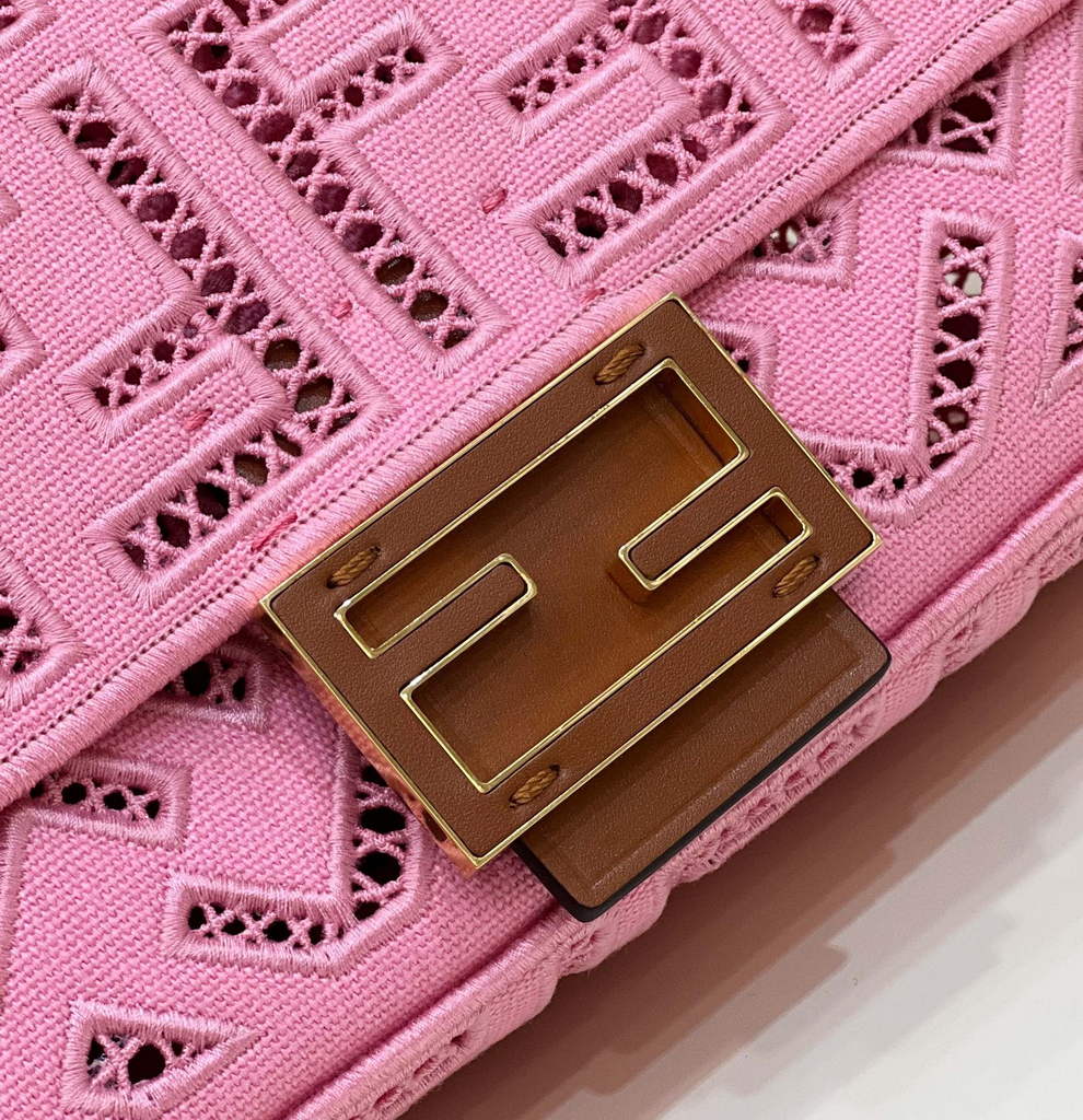 Fendi 8BR600 Baguette Jacquard FF bag Pink - Default Title - View 6