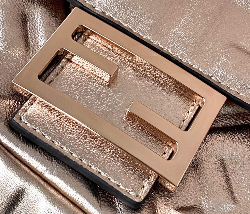 Fendi 8BR600 Baguette Rose Silver leather bag - Default Title - View 4