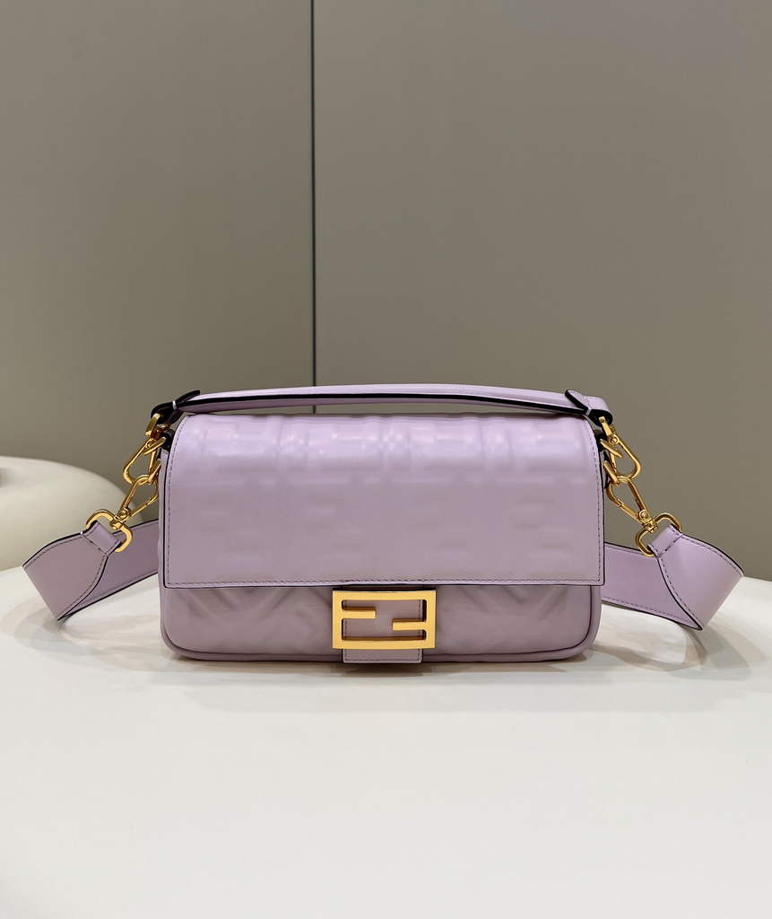 Fendi 8BR600 Baguette Light Purple leather bag - Default Title - View 2