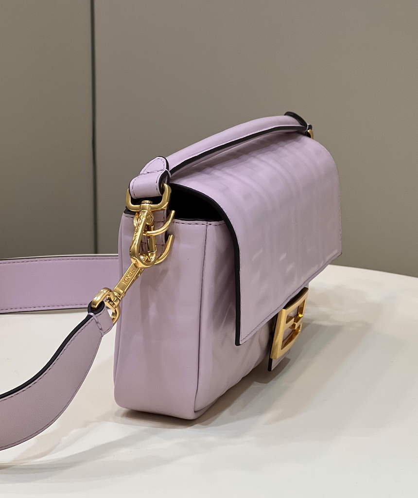 Fendi 8BR600 Baguette Light Purple leather bag - Default Title - View 5