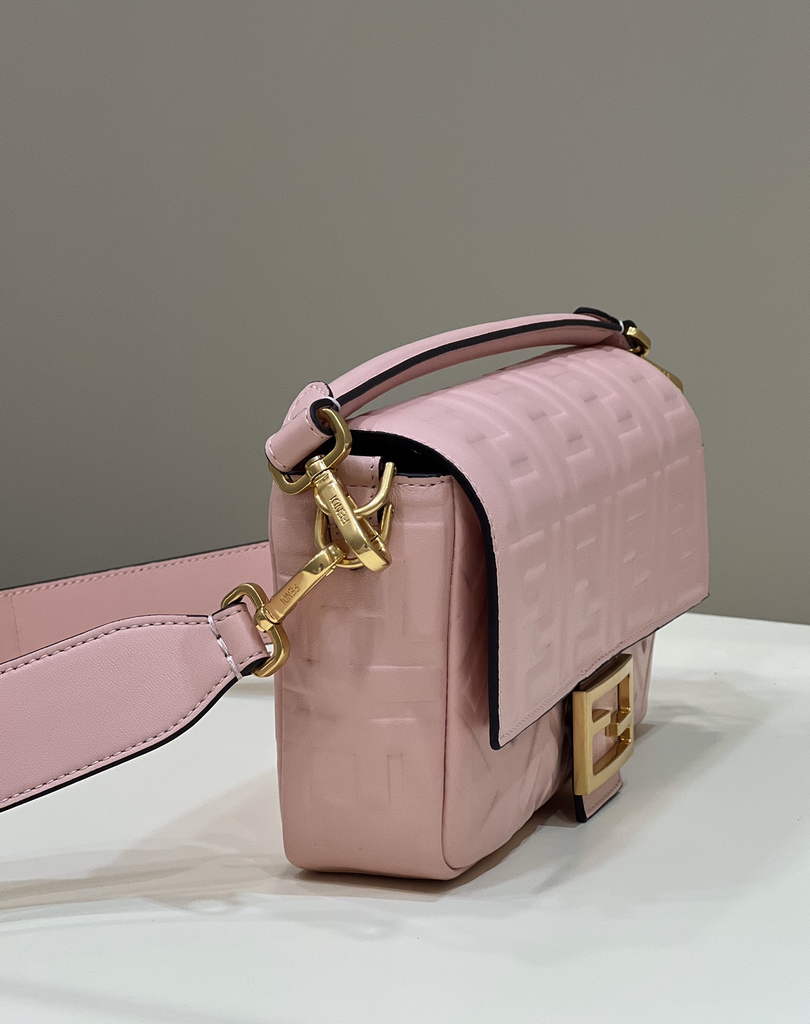 Fendi 8BR600 Baguette Pink leather bag - Default Title - View 5