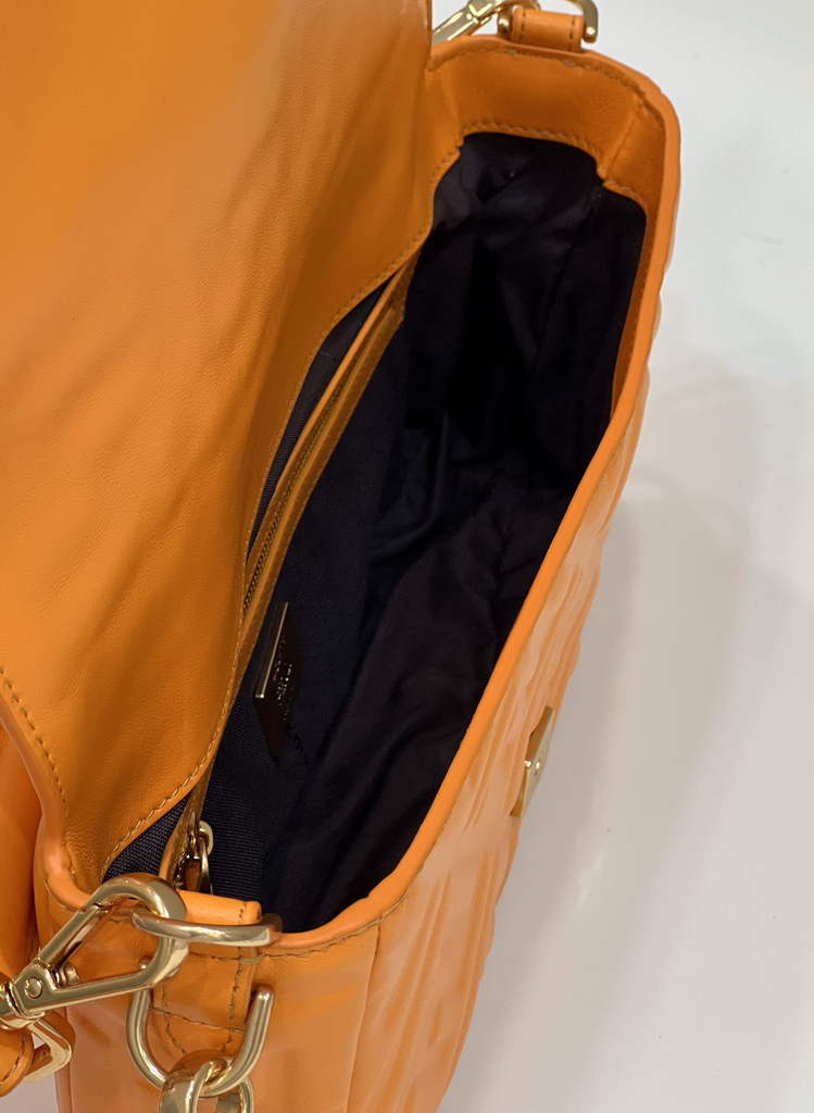 Fendi 8BR600 Baguette Orange leather bag - Default Title - View 10