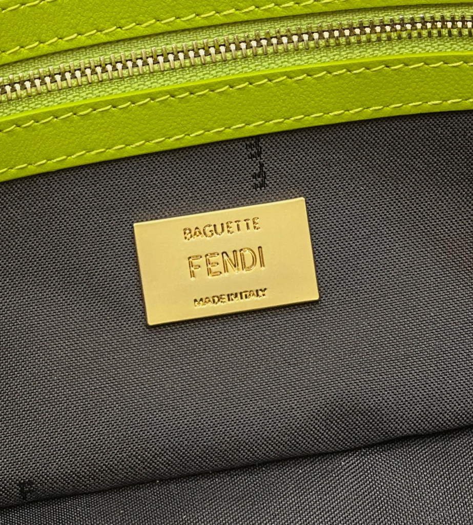 Fendi 8BR600 Baguette Light Green leather bag - Default Title - View 8