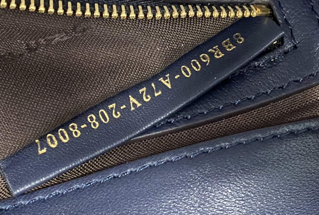 Fendi 8BR600 Baguette Navy Blue leather bag - Default Title - View 7