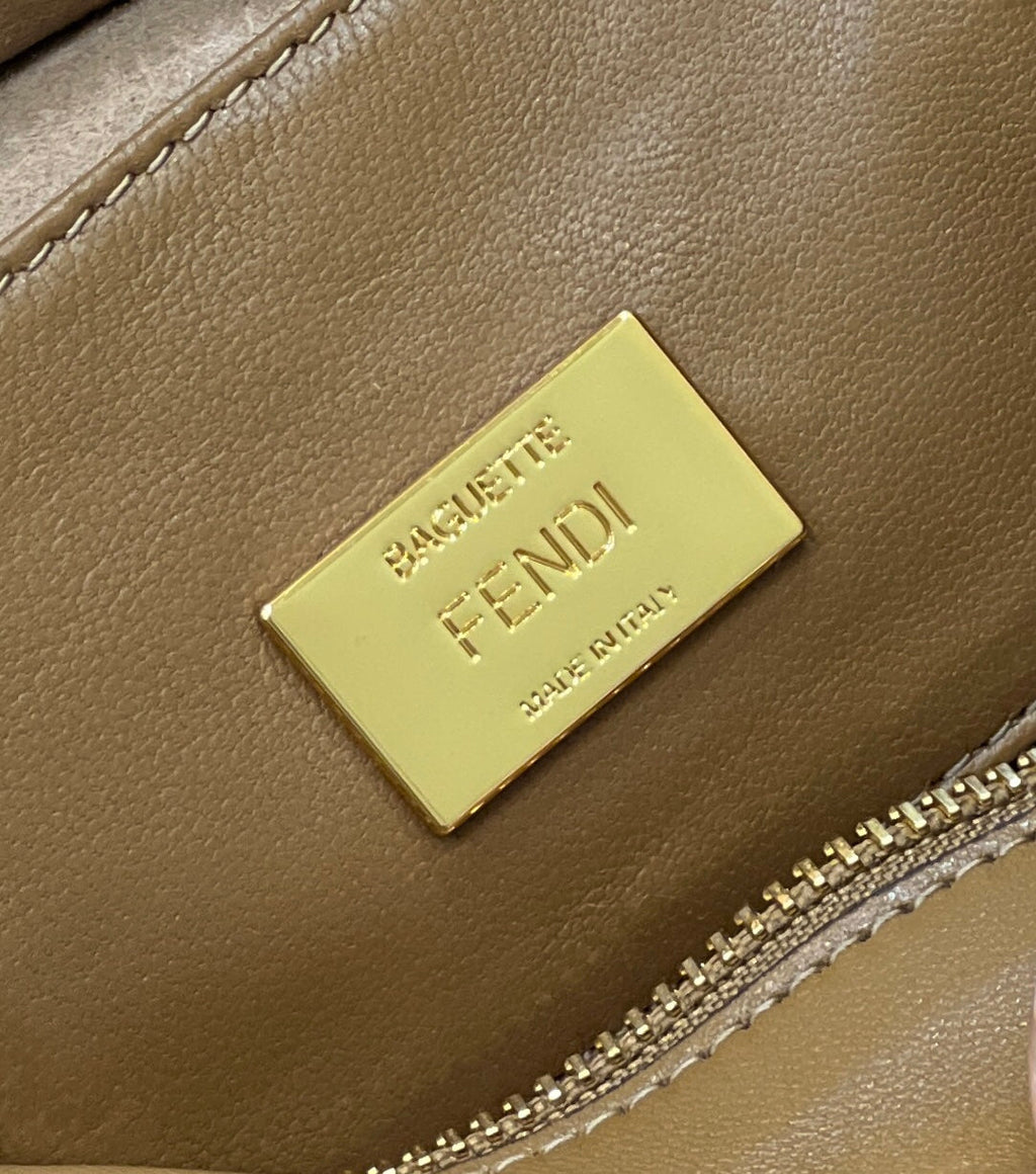 Fendi 8BR600 Baguette leather bag Tan - Default Title - View 6