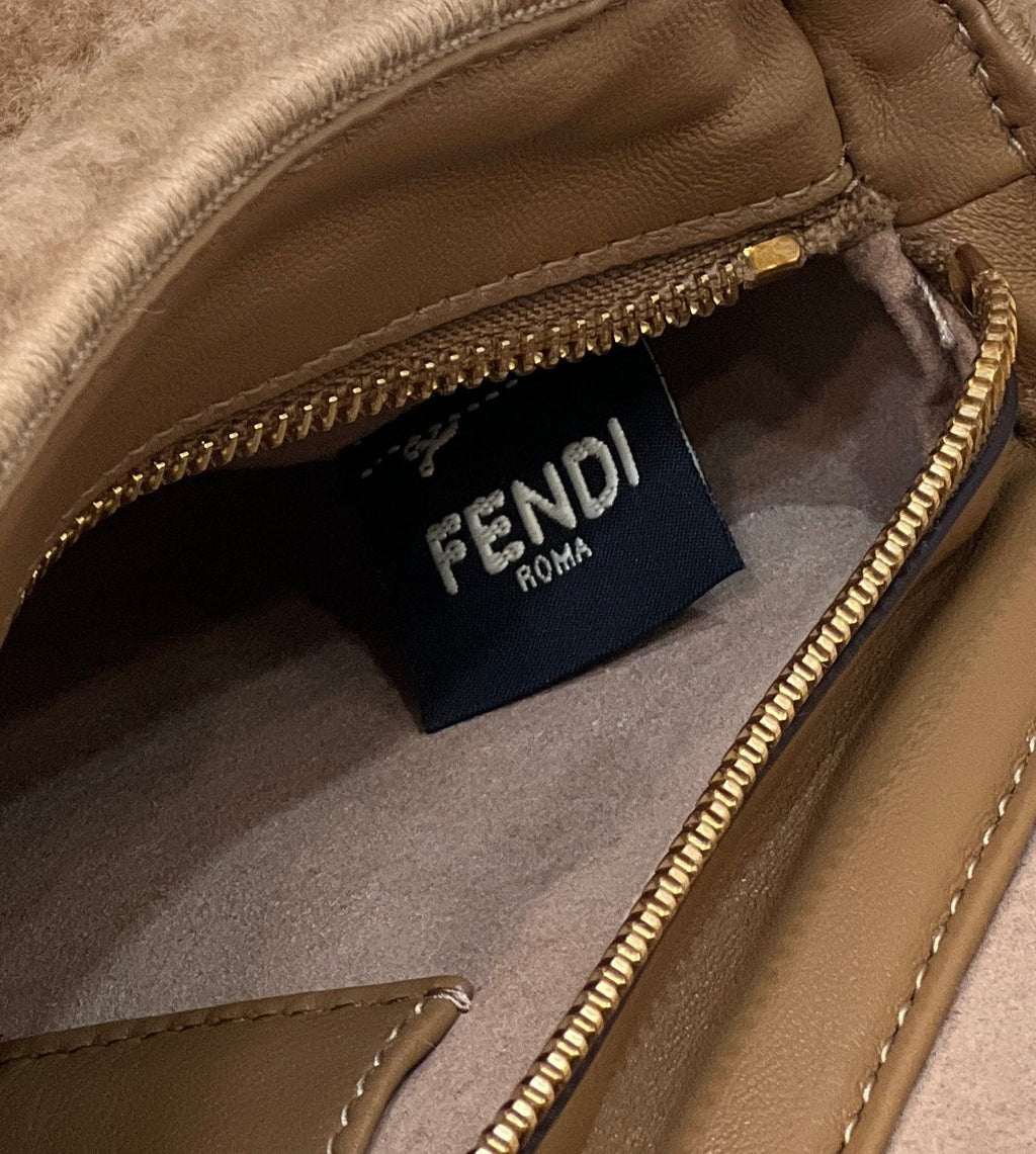 Fendi 8BR600 Baguette leather bag Tan - Default Title - View 7