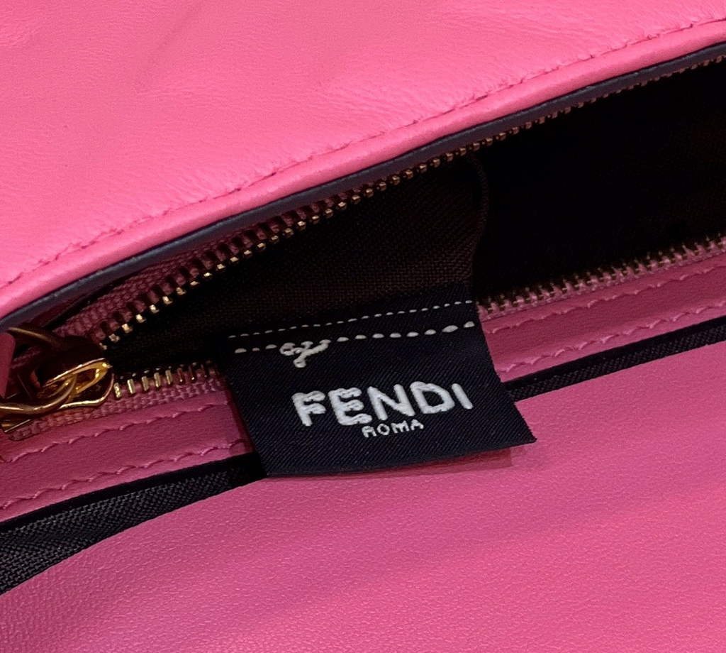 Fendi 8BR600 Baguette Red nappa leather bag - Default Title - View 9