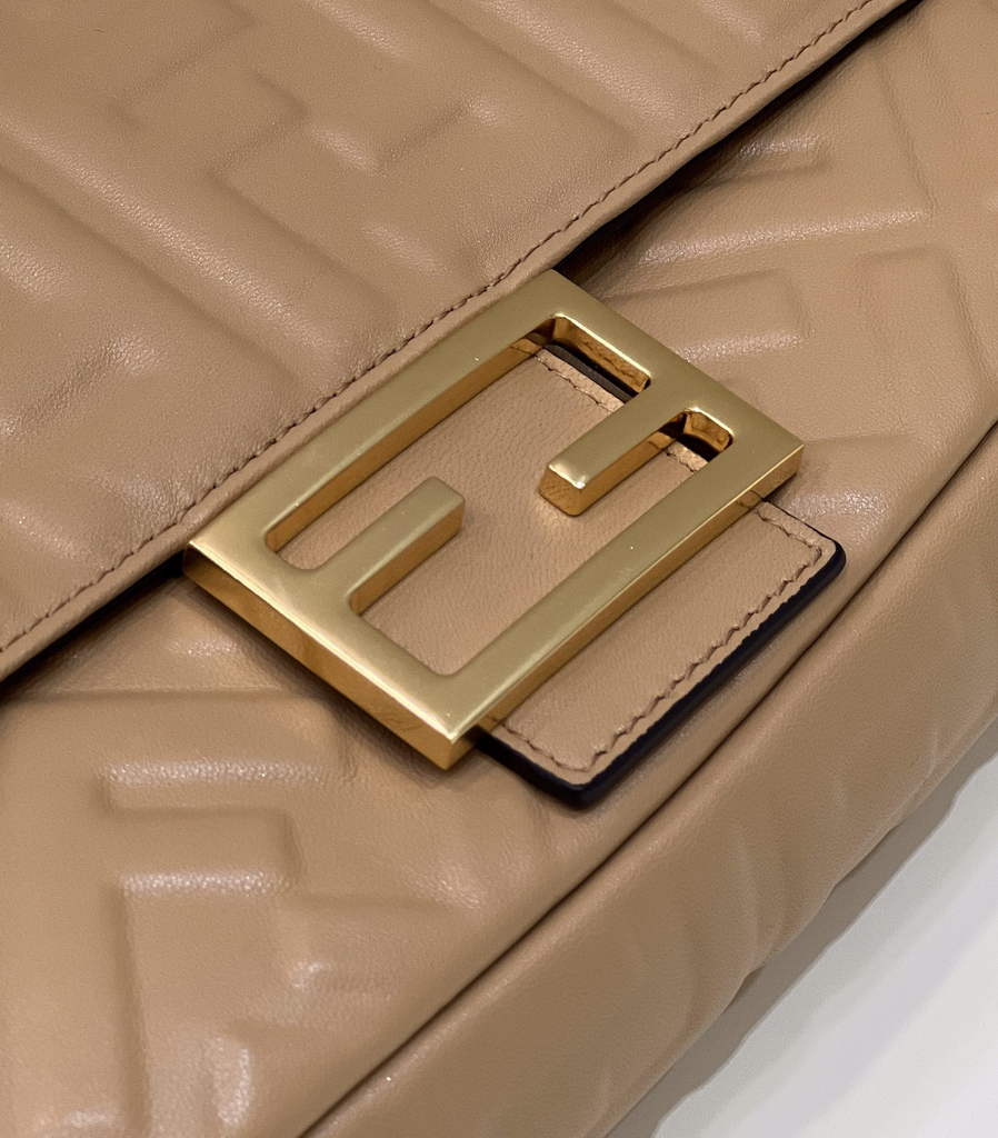 Fendi 8BR600 Baguette Beige leather bag - Default Title - View 7