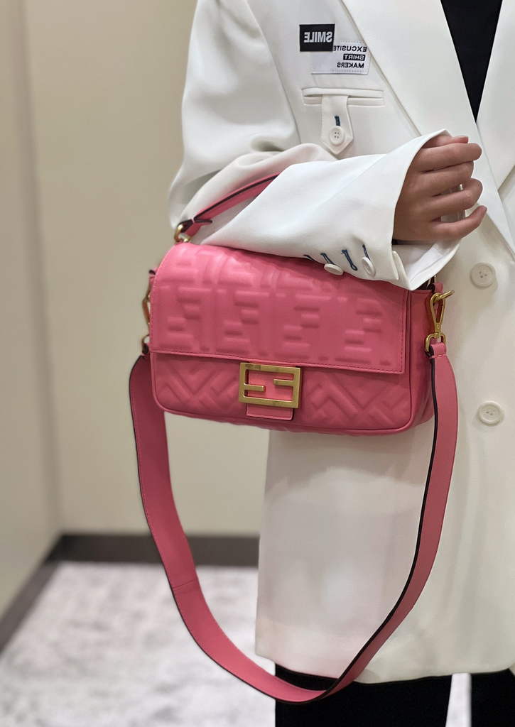 Fendi 8BR600 Baguette Red nappa leather bag - Default Title - View 2
