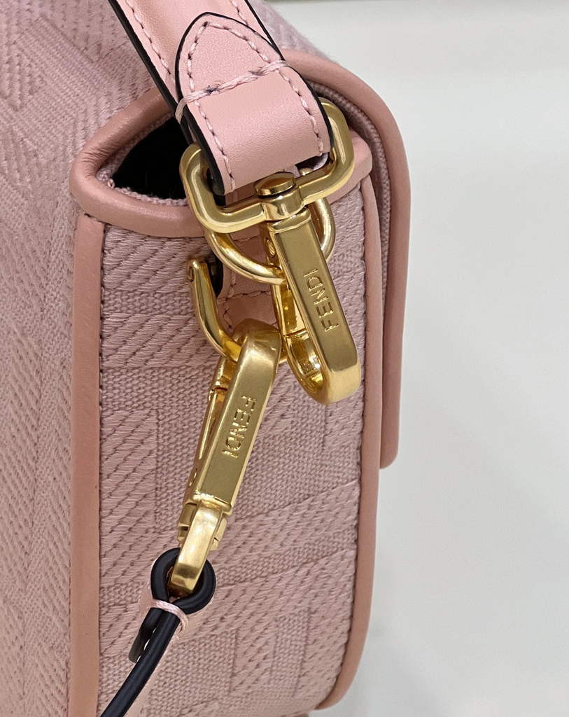 Fendi 8BR600 Baguette Pink FF canvas bag - Default Title - View 4