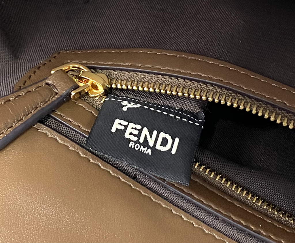 Fendi 8BR771 Baguette Large Brown leather bag - Default Title - View 7