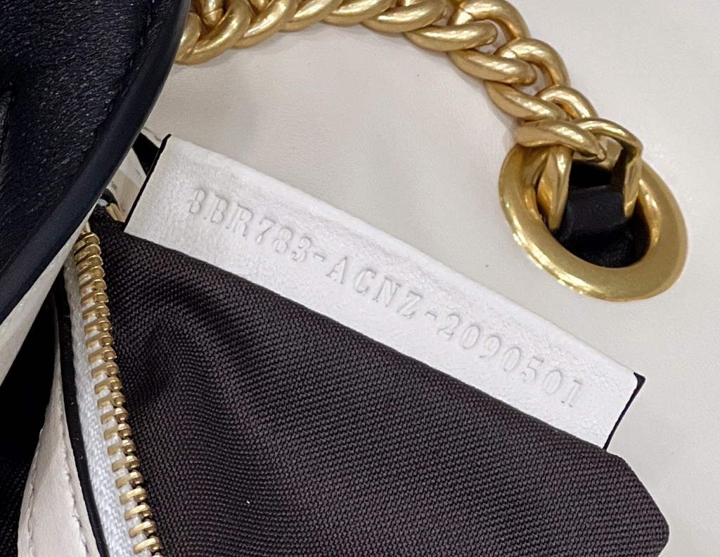 Fendi 8BR783 Baguette Chain White nappa leather bag - Default Title - View 9