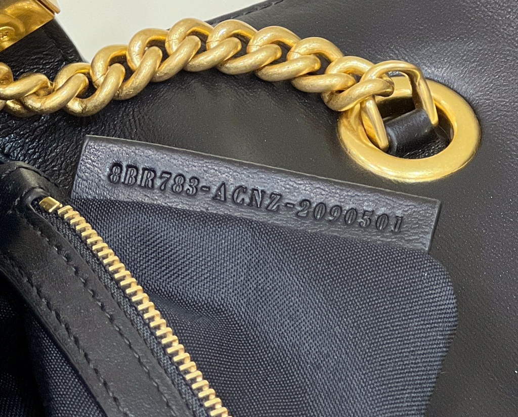 Fendi 8BR783 Baguette Chain Black nappa leather bag - Default Title - View 9