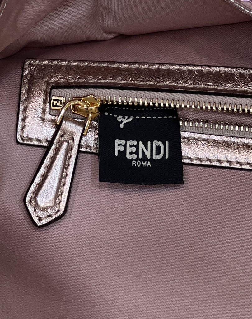 Fendi 8BR792 Baguette 1997 Pink leather and sequinned bag - Default Title - View 10