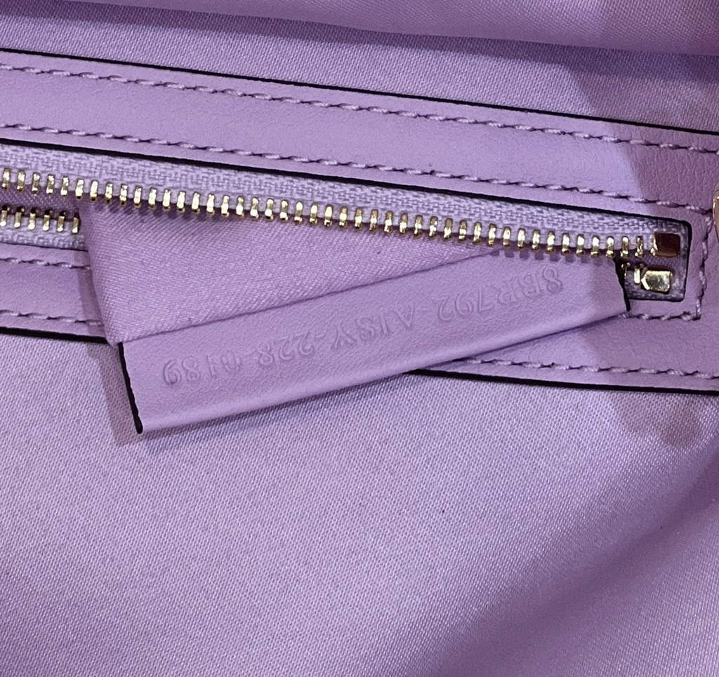 Fendi 8BR792 Baguette 1997 Purple leather and sequinned bag - Default Title - View 9