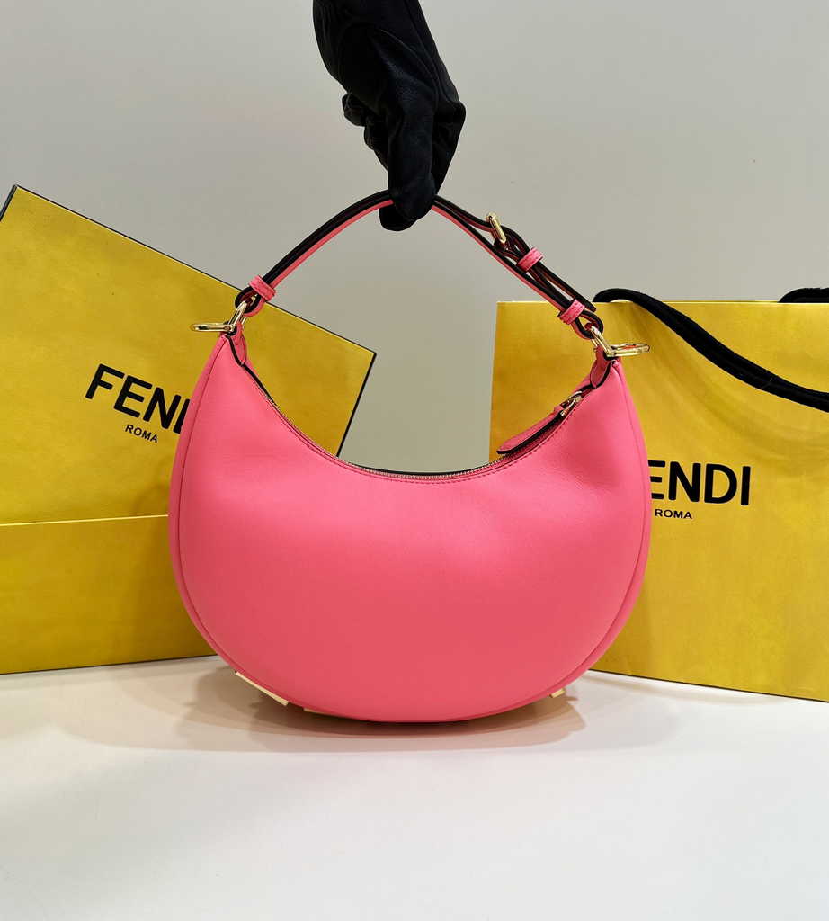 Fendi 8BR798 Fendigraphy Small Pink leather bag - Default Title - View 1
