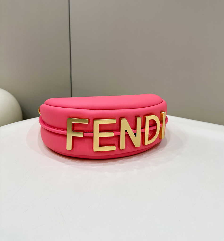 Fendi 8BR798 Fendigraphy Small Pink leather bag - Default Title - View 3