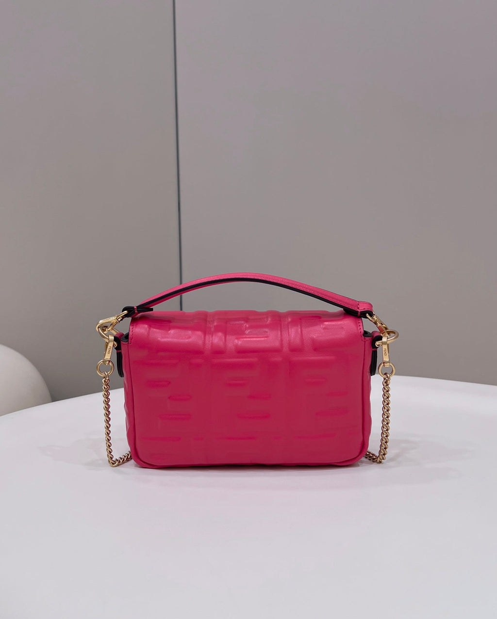 Fendi 8BS017 Baguette Mini Plum leather bag - Default Title - View 2
