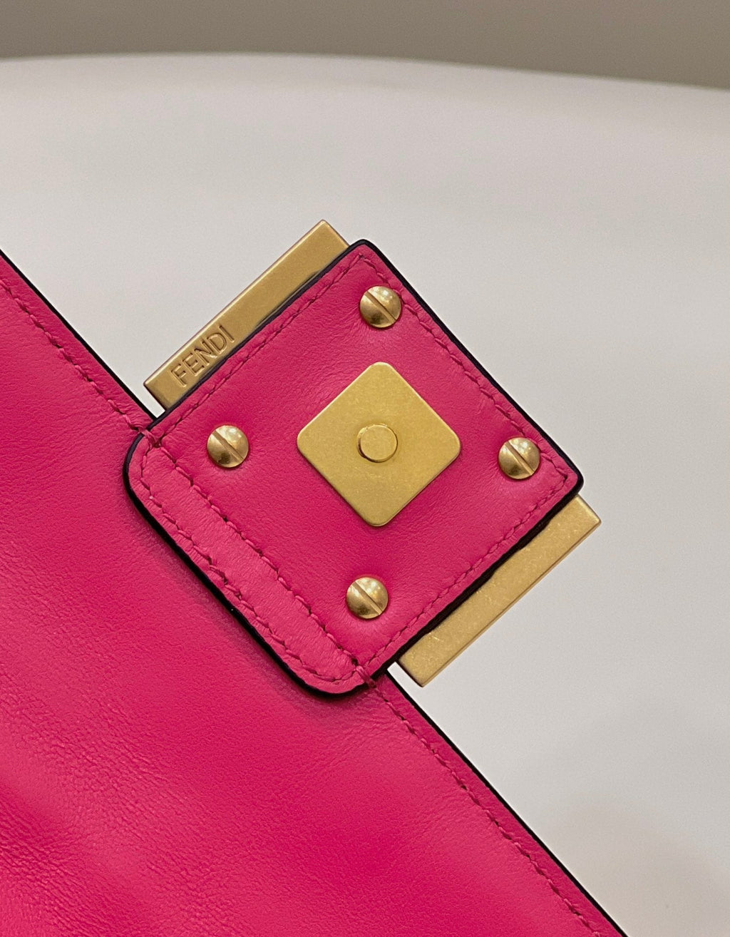 Fendi 8BS017 Baguette Mini Plum leather bag - Default Title - View 5