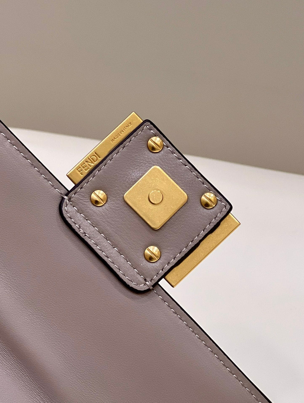 Fendi 8BS017 Baguette Mini leather bag gray - Default Title - View 5