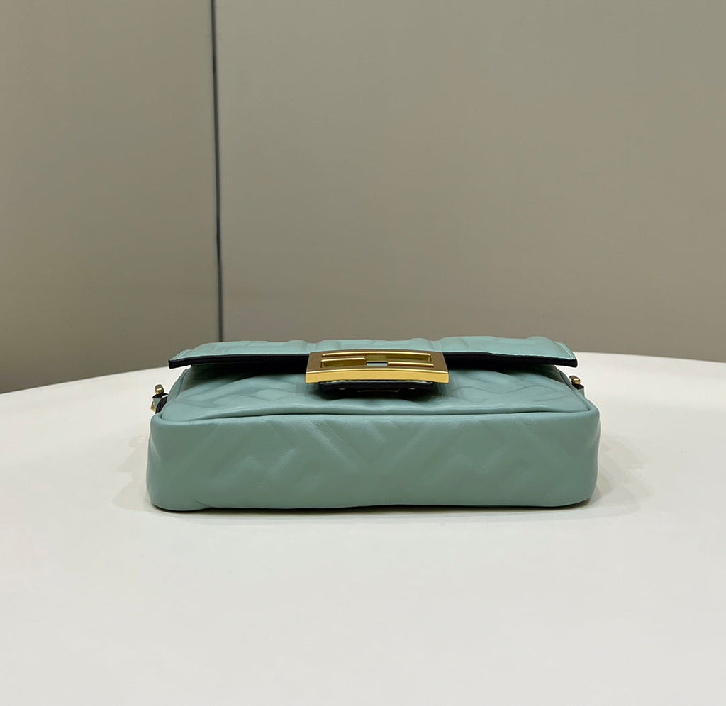 Fendi 8BS017 Baguette Mini Light green leather bag - Default Title - View 5