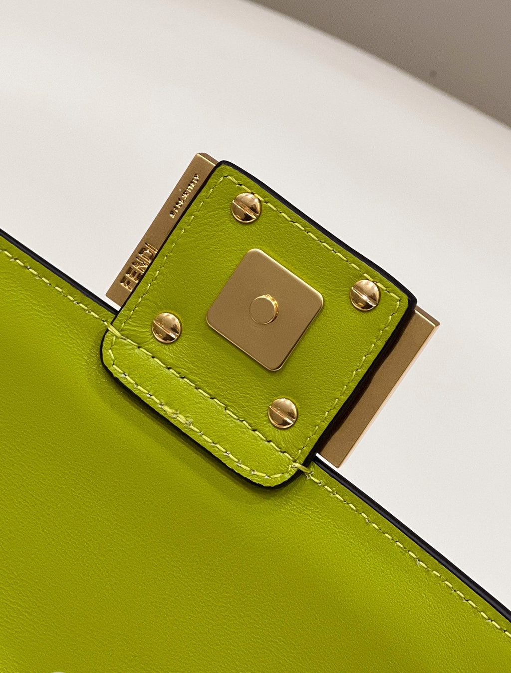 Fendi 8BS017 Baguette Mini leather bag green - Default Title - View 6