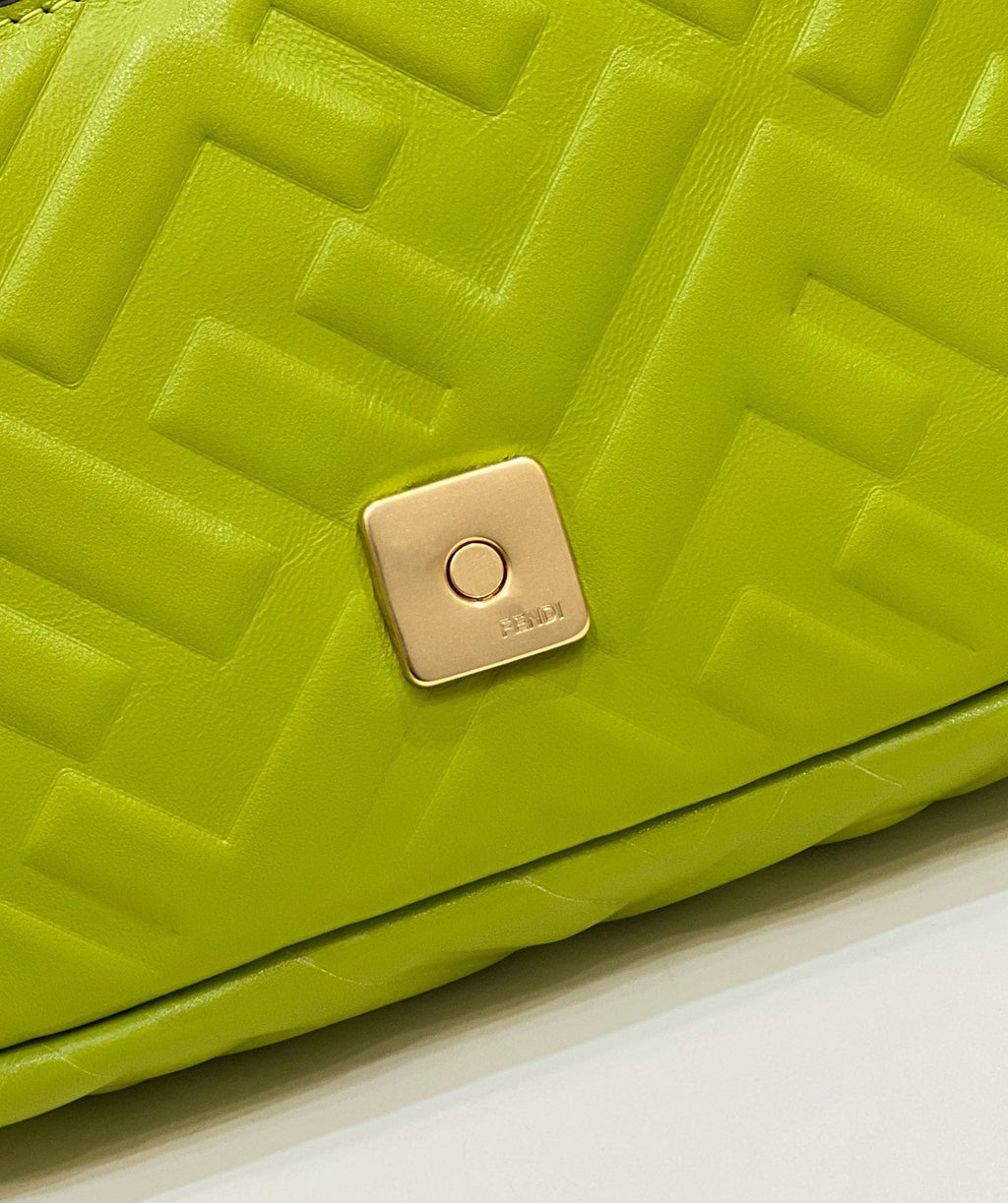 Fendi 8BS017 Baguette Mini leather bag green - Default Title - View 7