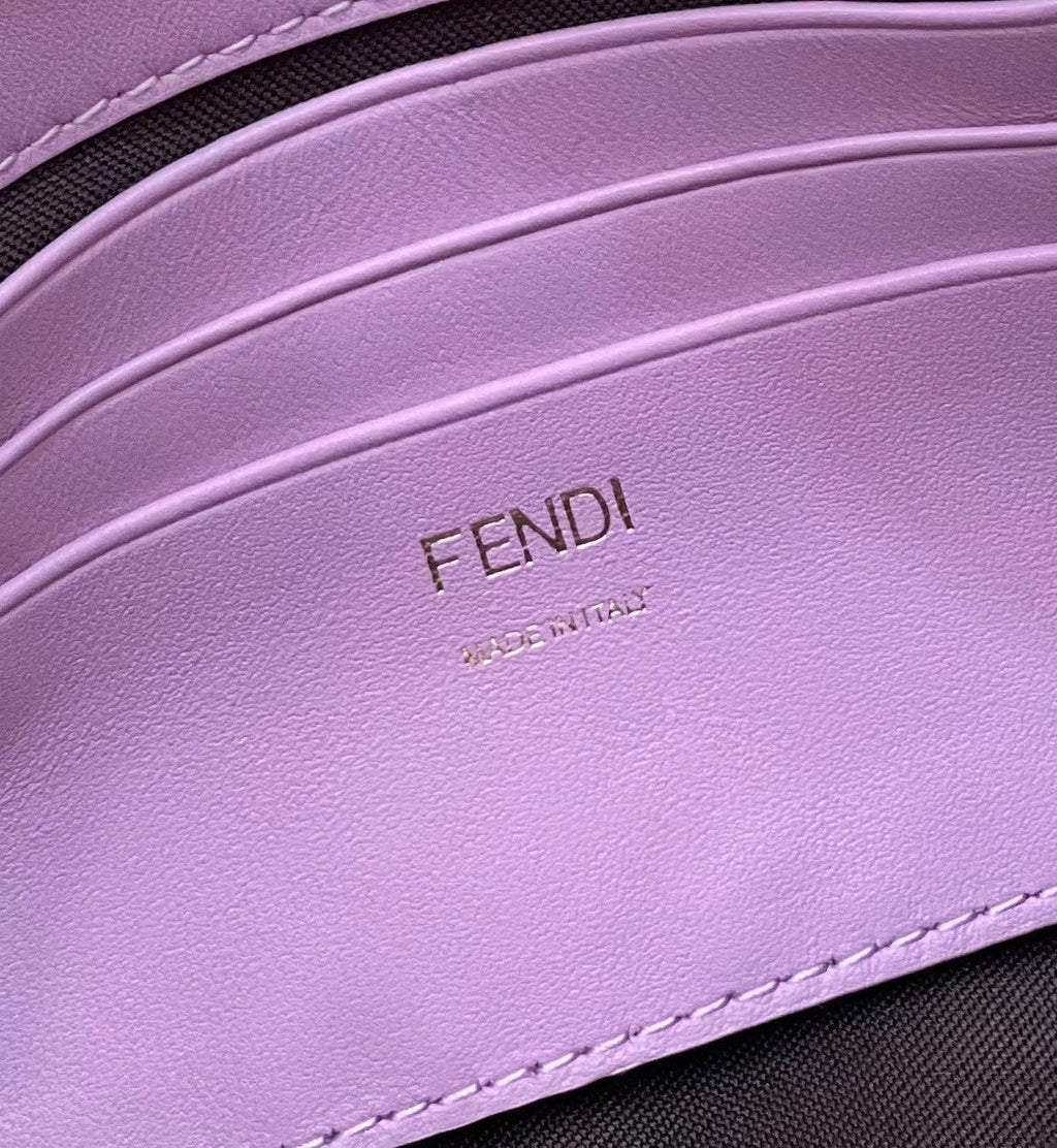 Fendi 8BS017 Baguette Mini leather bag light purple - Default Title - View 7