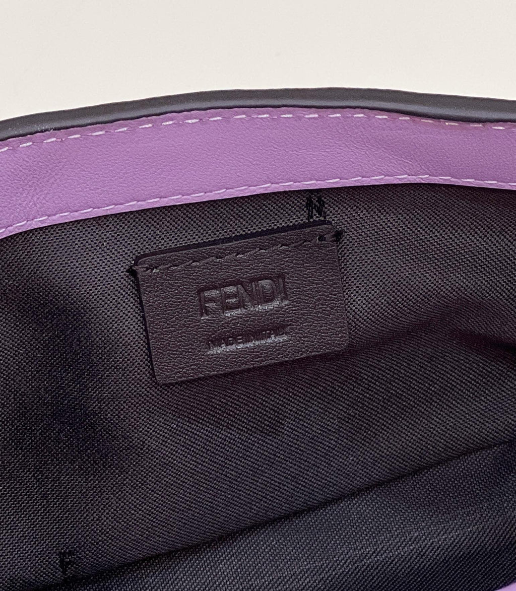 Fendi 8BS017 Baguette Mini leather bag light purple - Default Title - View 8