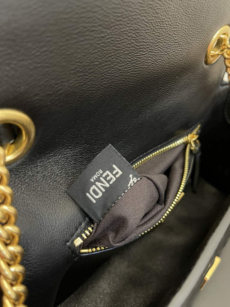 Fendi 8BS017 Baguette Mini Black leather bag - Default Title - View 7