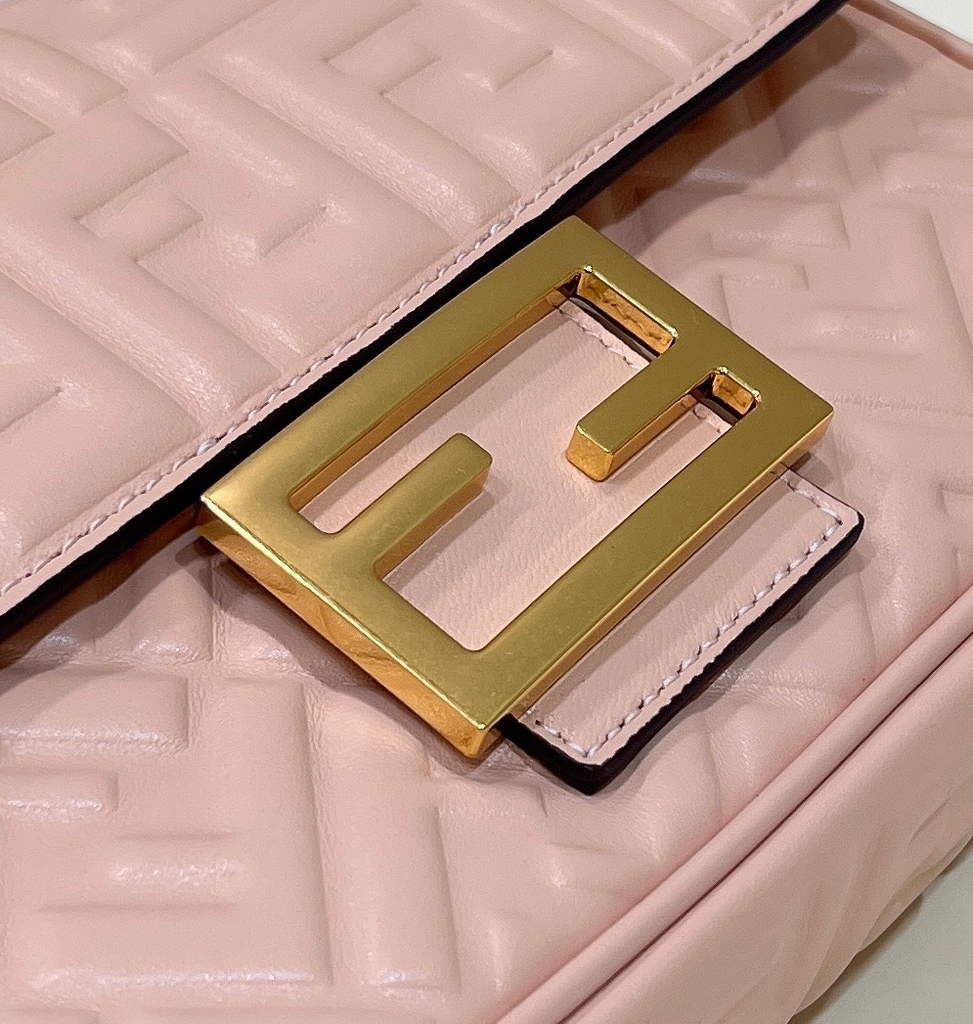 Fendi 8BS017 Baguette Mini Light Pink leather bag - Default Title - View 4