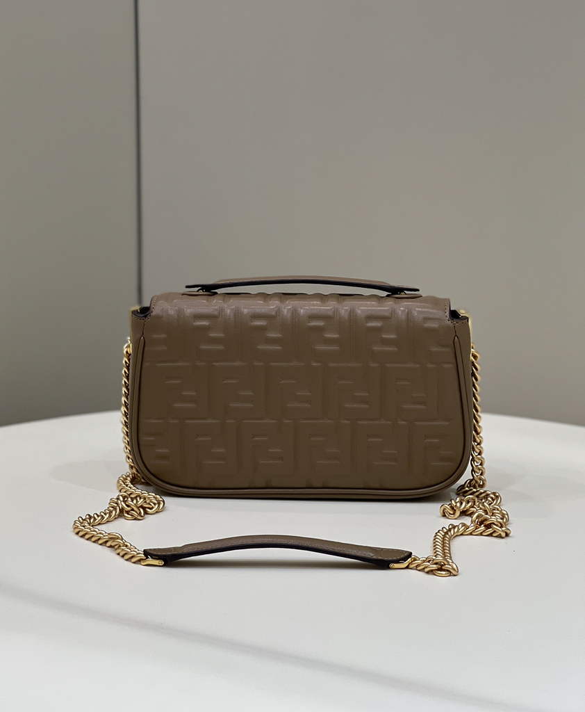 Fendi 8BS017 Baguette Mini Brown leather bag - Default Title - View 2
