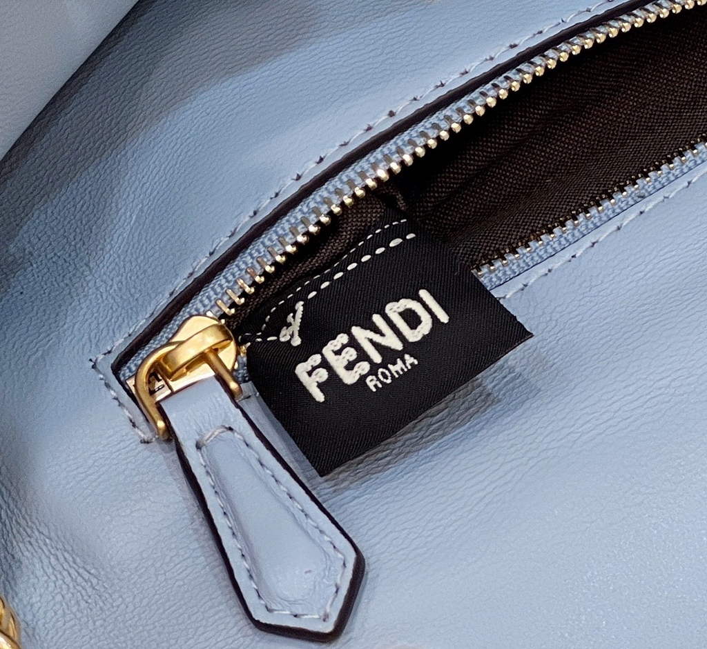 Fendi 8BS017 Baguette Mini Light Blue leather bag - Default Title - View 7