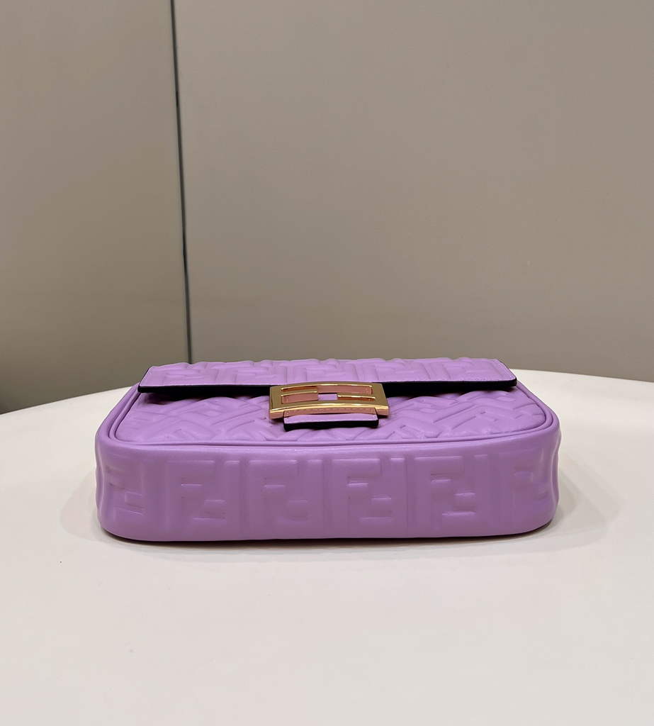 Fendi 8BS017 Baguette Mini Light Purple leather bag - Default Title - View 4